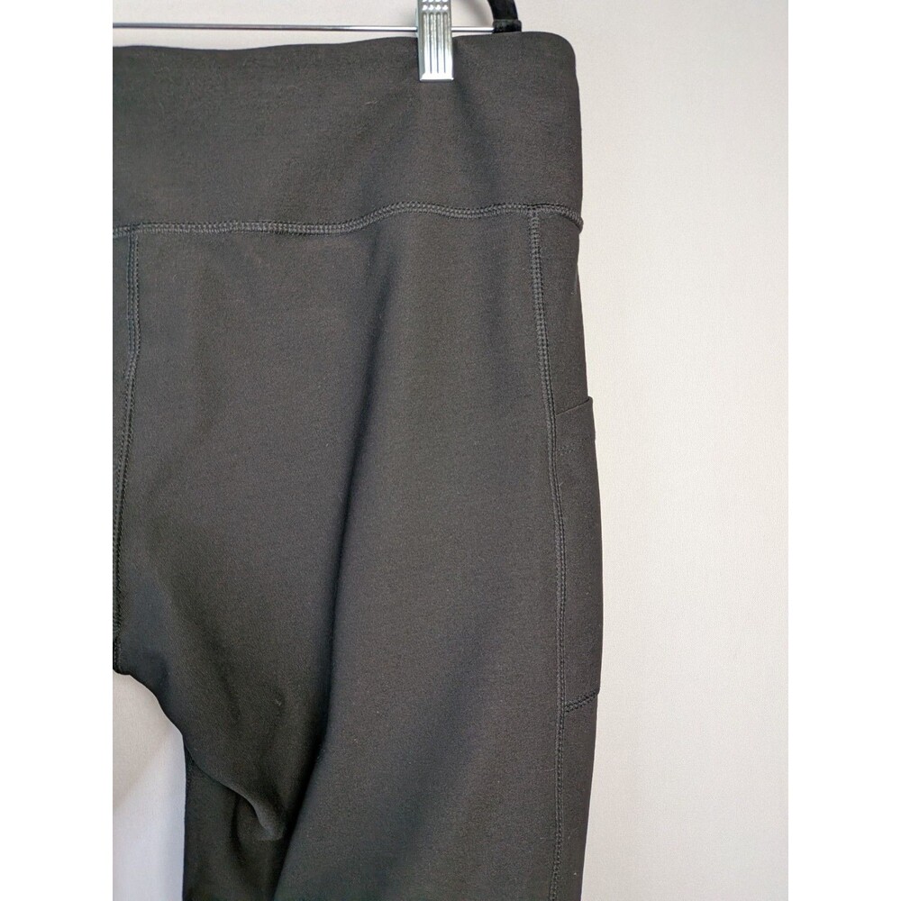 AVIA Cropped Leggings Womens XL Yoga Gym Exercise Black Stretch Mesh Detail - Picture 12 of 14